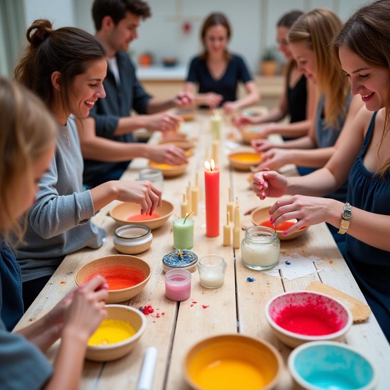 Taller creativo de fabricación de velas DIY